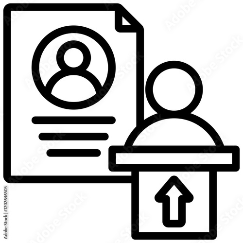 Succession Planning Outline Icon