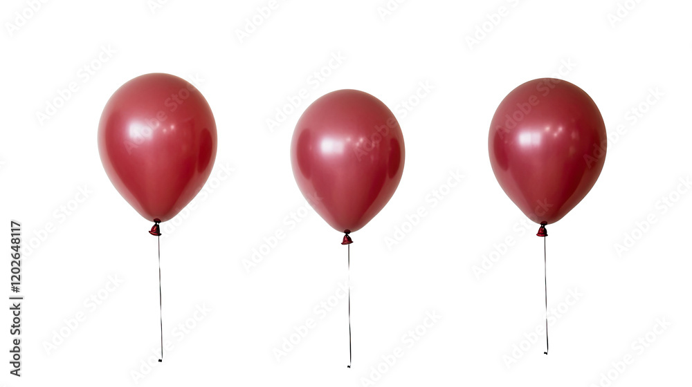 Balloons Floating Freely Against Transparent Background Generative AI Balloons Floating Freely Against Transparent Background Generative AI