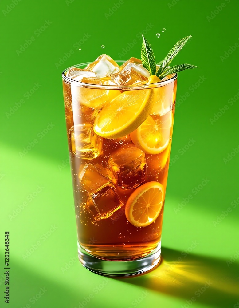 Refreshing Iced Tea with Lemon and Mint - Summer Drink Photography Refreshing Iced Tea with Lemon and Mint - Summer Drink Photography