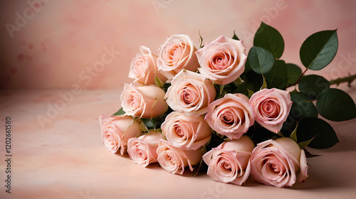 Bouquets and Roses with Romantic Backgrounds