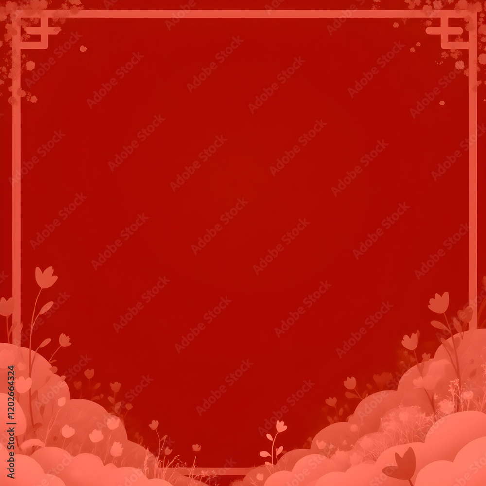 chinese new year oriental wave pattern red backdground border frame design 38 chinese new year oriental wave pattern red backdground border frame design 38