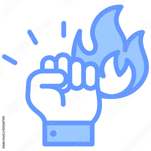 Courage Blue Icon