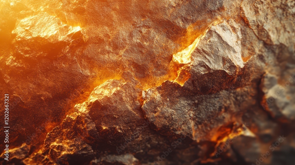 Golden Rock Texture Rough Raw Luminous Metallic Natural Stone Background Golden Rock Texture Rough Raw Luminous Metallic Natural Stone Background