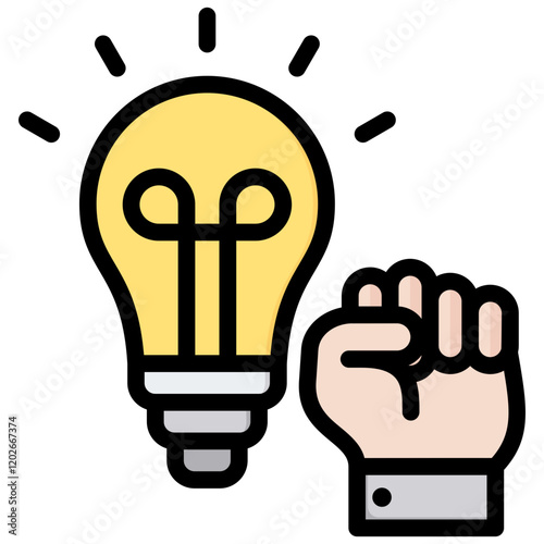 Empowerment Outline Color Icon