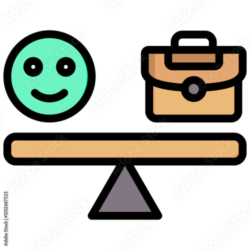 Balance Outline Color Icon