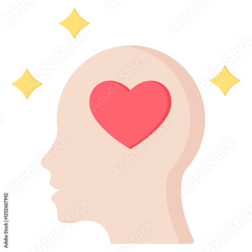Self Reflection Flat Icon