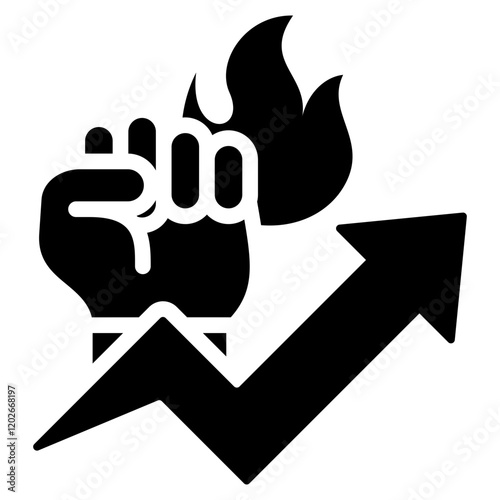 Motivation Glyph Icon