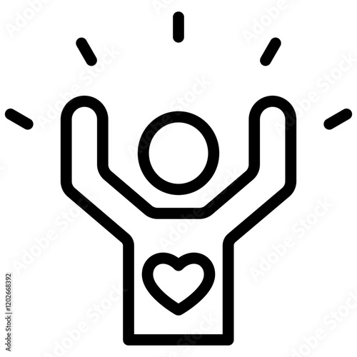 Self Esteem Outline Icon