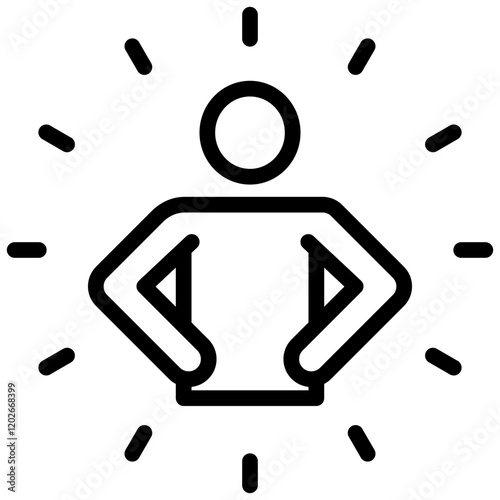 Confidence Outline Icon