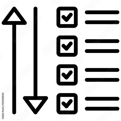Prioritization Outline Icon