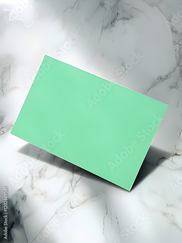 blank green sign on the wall mockup