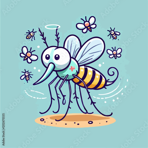 mosquito animal vector illustration