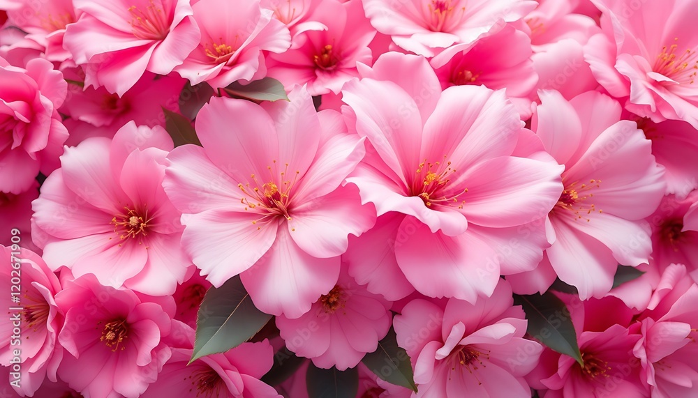 Fototapeta premium Delicate Pink Blossoms: A Romantic Floral Arrangement