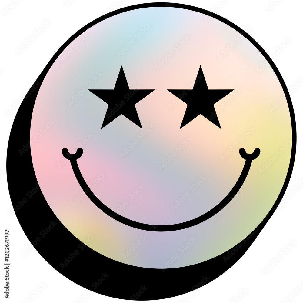 Dreamy Holographic Gradient Pastel Element