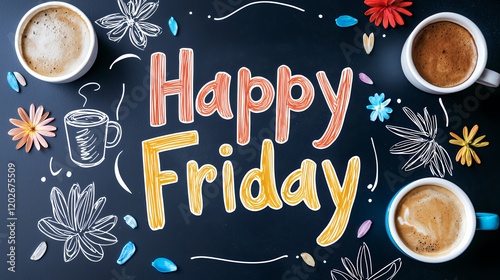 Happy Friday! Celebrate the end of the week with delicious coffee and cheerful decorations!