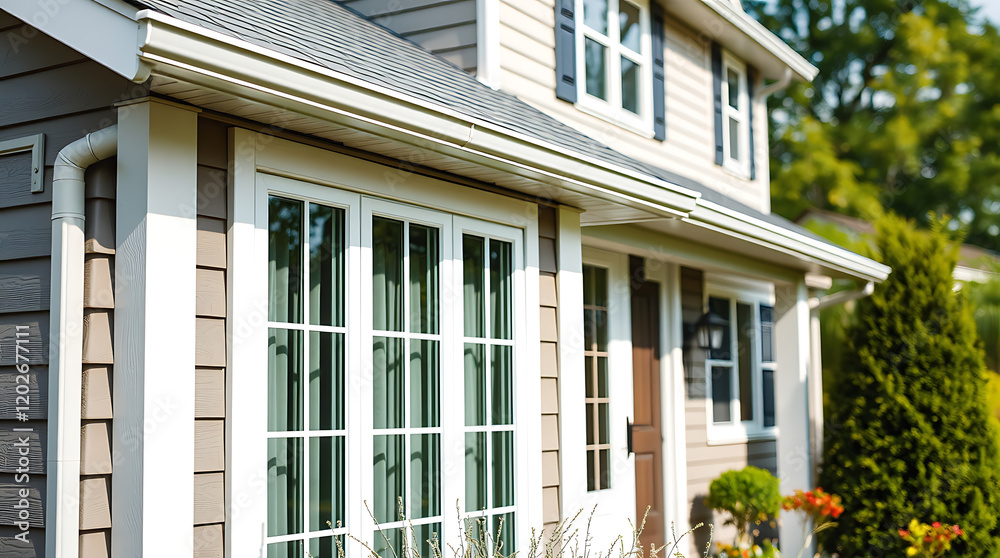 Dream Suburban Home Exterior: Modern Design, Curb Appeal, and Classic Architecture Dream Suburban Home Exterior: Modern Design, Curb Appeal, and Classic Architecture