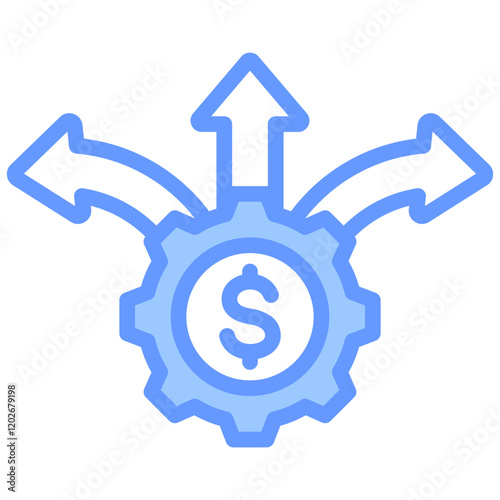 Pivoting Blue Icon