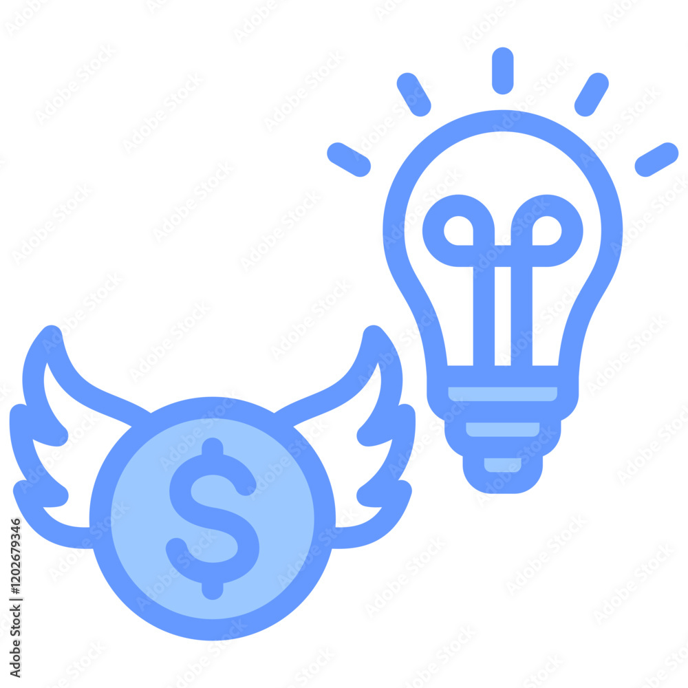 Angel Investor Blue Icon