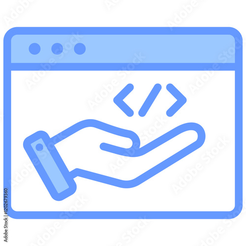 Saas Blue Icon