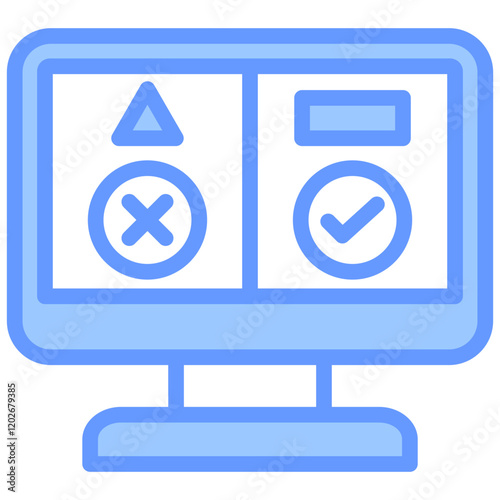 Ab Testing Blue Icon