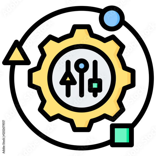 Adaptability Outline Color Icon