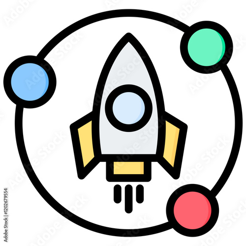 Lean Startup Outline Color Icon