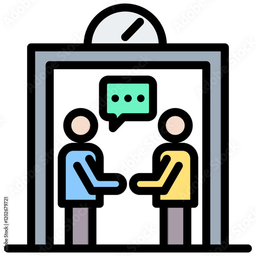 Elevator Pitch Outline Color Icon