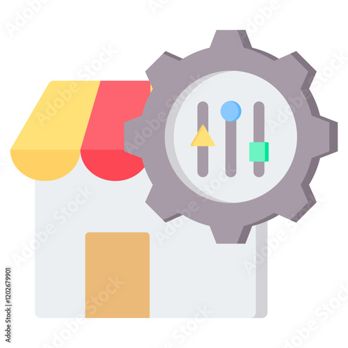 Market Fit Flat Icon