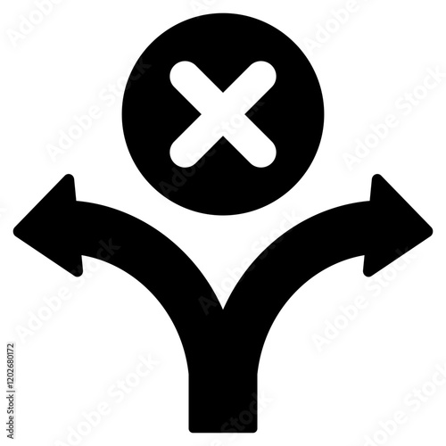 Bifurcation Glyph Icon