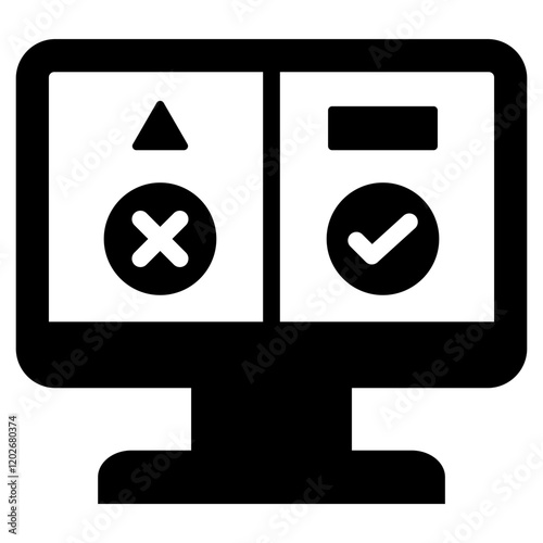 Ab Testing Glyph Icon