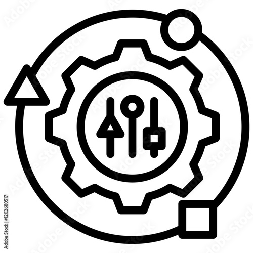 Adaptability Outline Icon