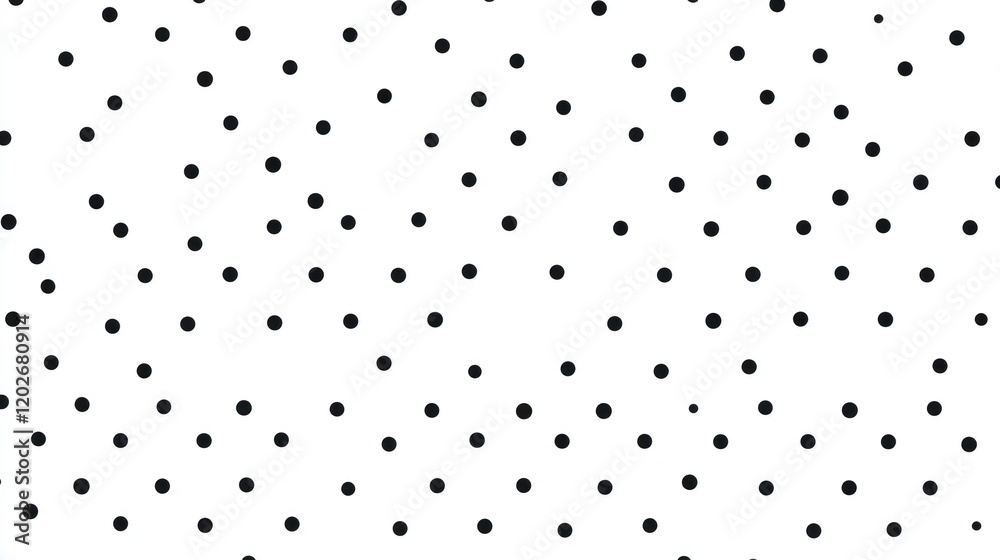 Abstract black dots scattered on white background. Abstract black dots scattered on white background.