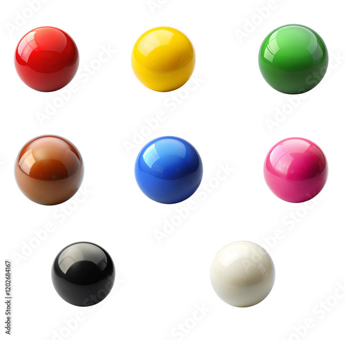 A set of Snooker Balls featuring prominently displayed