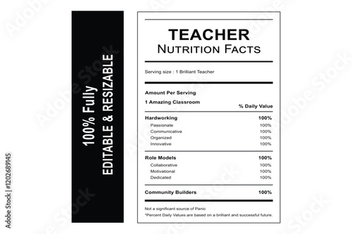 Teacher Nutrition Facts Label for Healthy Classroom Snacking, teacher nutrition label, nutrition facts guide, dietary guidelines for teachers, educational labeling resources, best nutrition practices