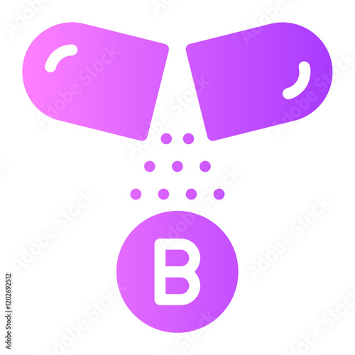 vitamin b gradient icon