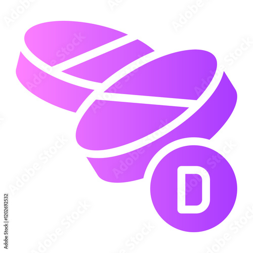 vitamin d gradient icon