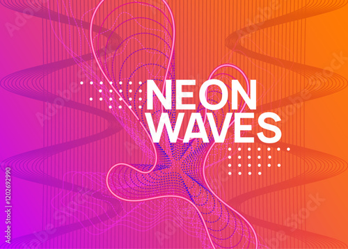 Edm Flyer. Techno Trance Graphic. Dj Background. Blue Sound Magazine. Soundwave Beat Illustration. Violet Discotheque Poster. Concert Vector. Pink Edm Flyer