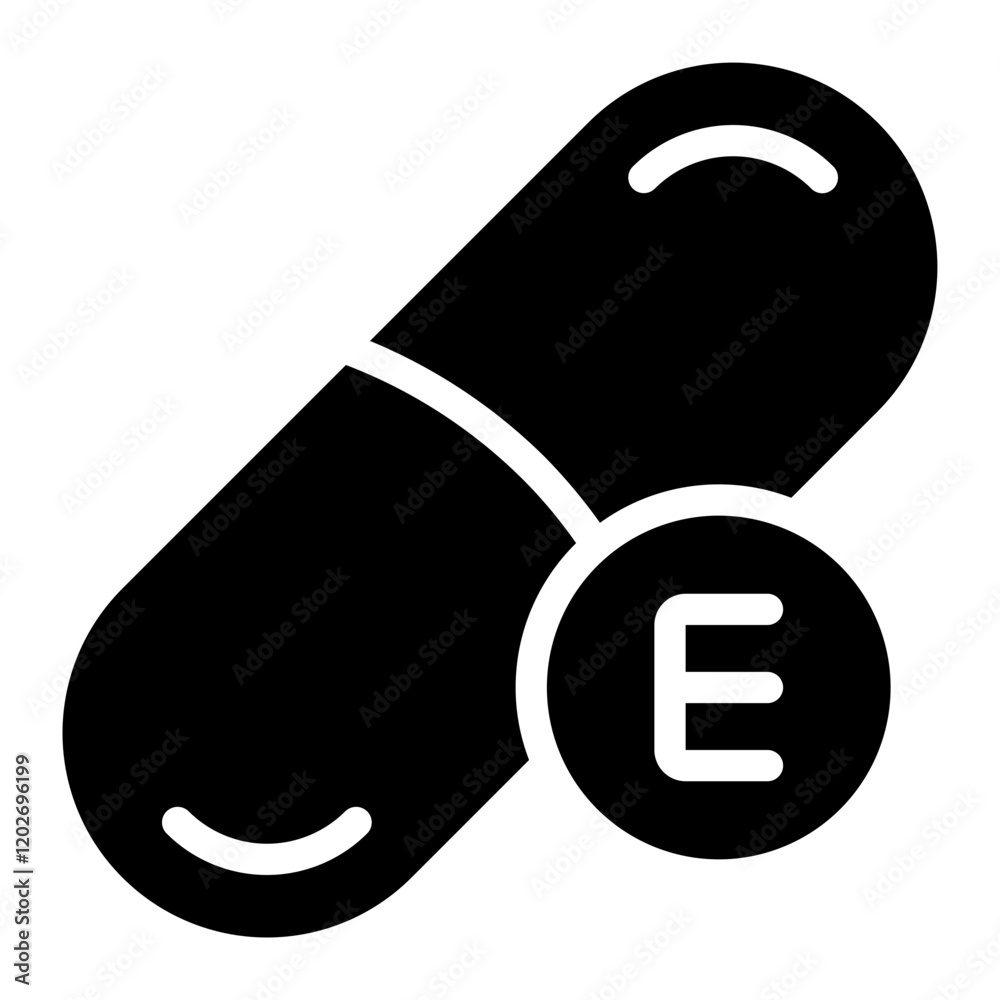 vitamin glyph icon