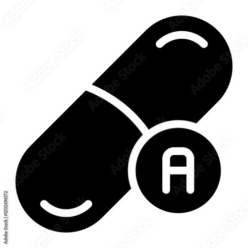 vitamin glyph icon