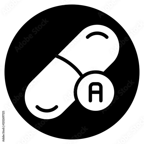 vitamin glyph icon