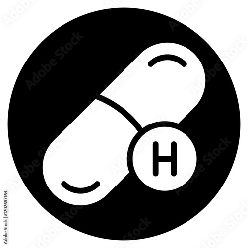 vitamin glyph icon