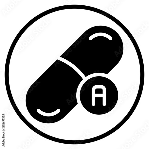 vitamin glyph icon