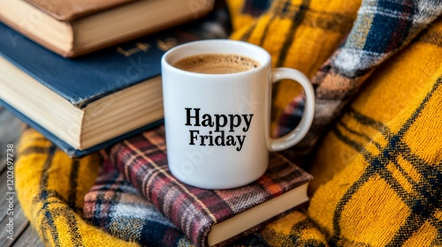 Cozy Friday Morning: Coffee, Books, and a Warm Blanket
