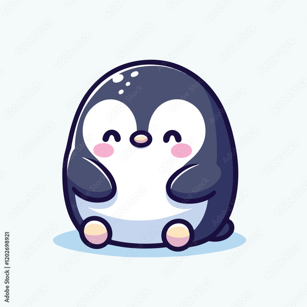 Cheerful Penguin Cartoon Animal Character Cheerful Penguin Cartoon Animal Character