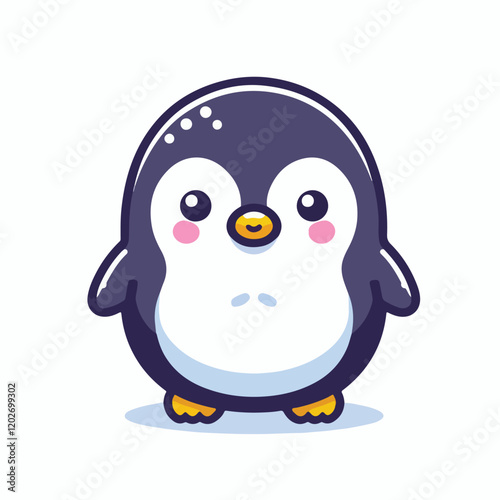 Adorable Penguin Cartoon Animal Character