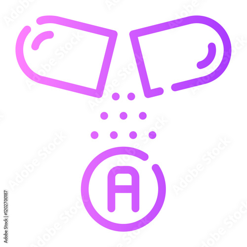 vitamin a gradient icon