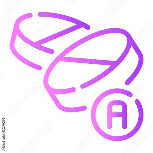 vitamin a gradient icon