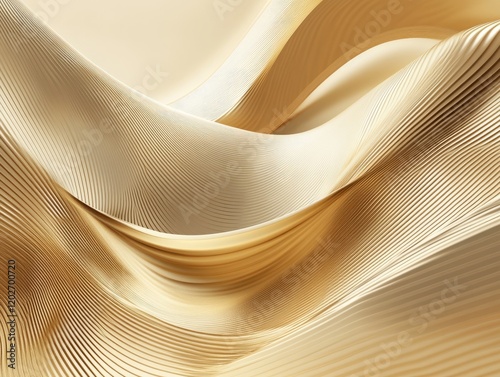 Abstract gold wave pattern background