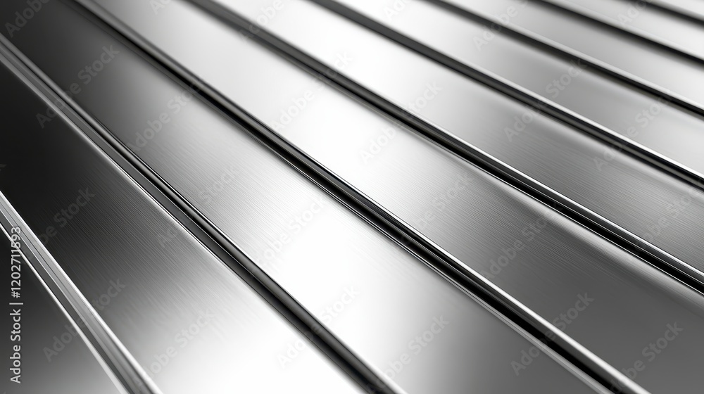 Sleek Brushed Metal Texture Parallel Lines of Polished Steel Background Sleek Brushed Metal Texture Parallel Lines of Polished Steel Background