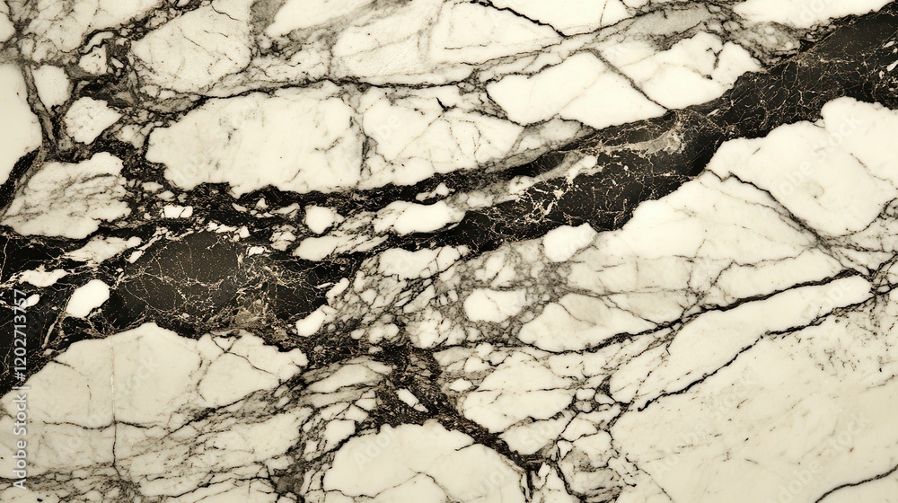 Fototapeta premium Elegant Black and White Marble Texture High Resolution Stone Background for Design Projects